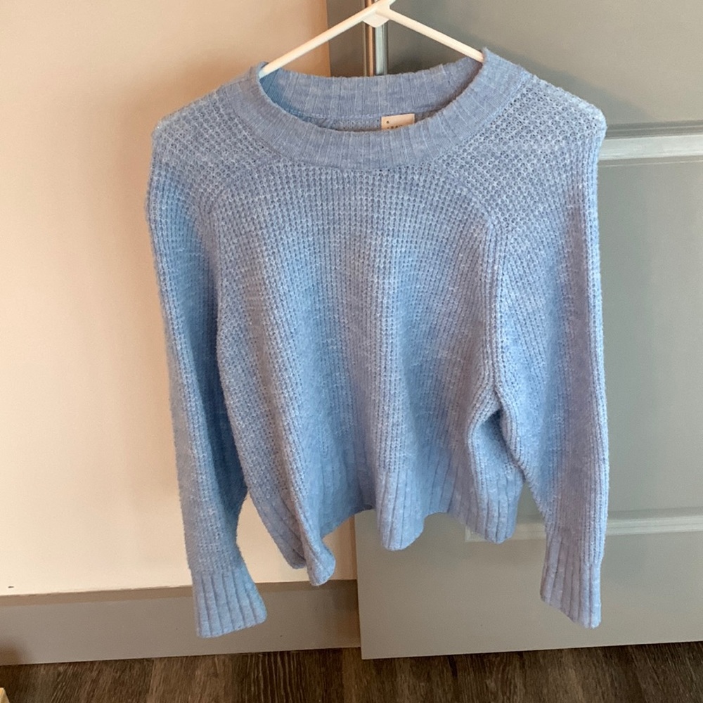 A new day blue soft sweater